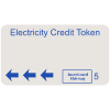 electricity token blue