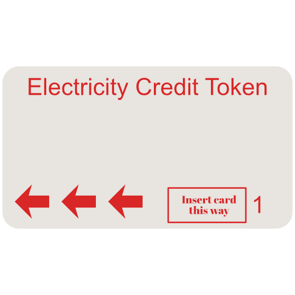 electricity token red